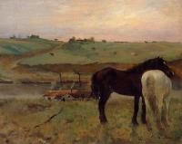 Degas, Edgar - Horses in a Meadow